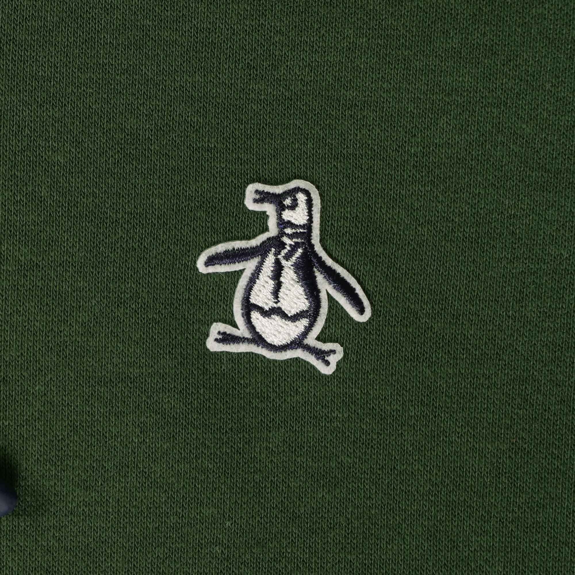 Original Penguin Sticker Pete Organic Cotton Hoodie - Deep Forest