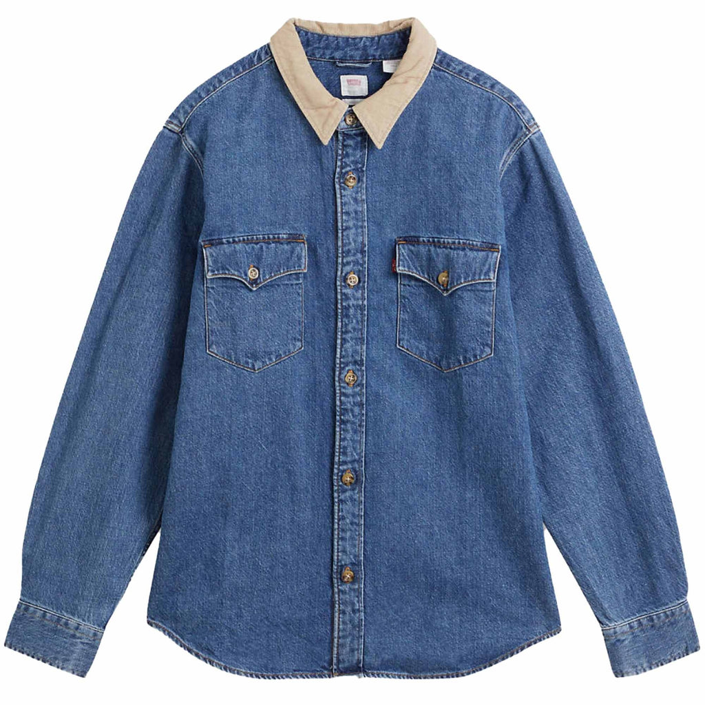 Levi's® Relaxed Fit Western Shirt - Blue
