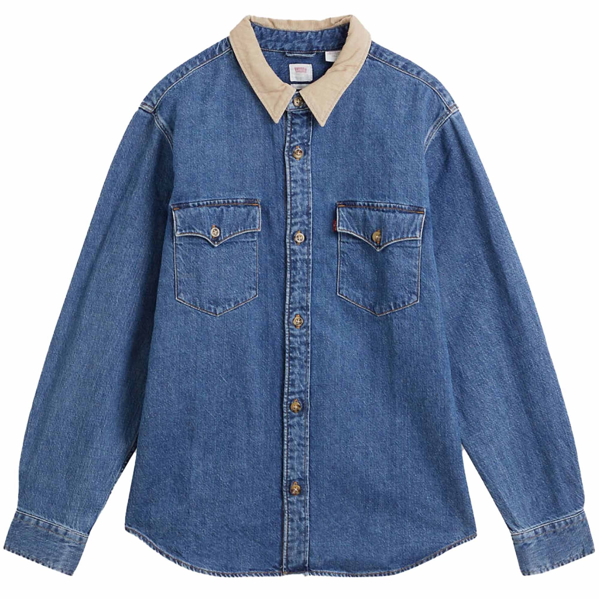 Levi's® Relaxed Fit Western Shirt - Blue