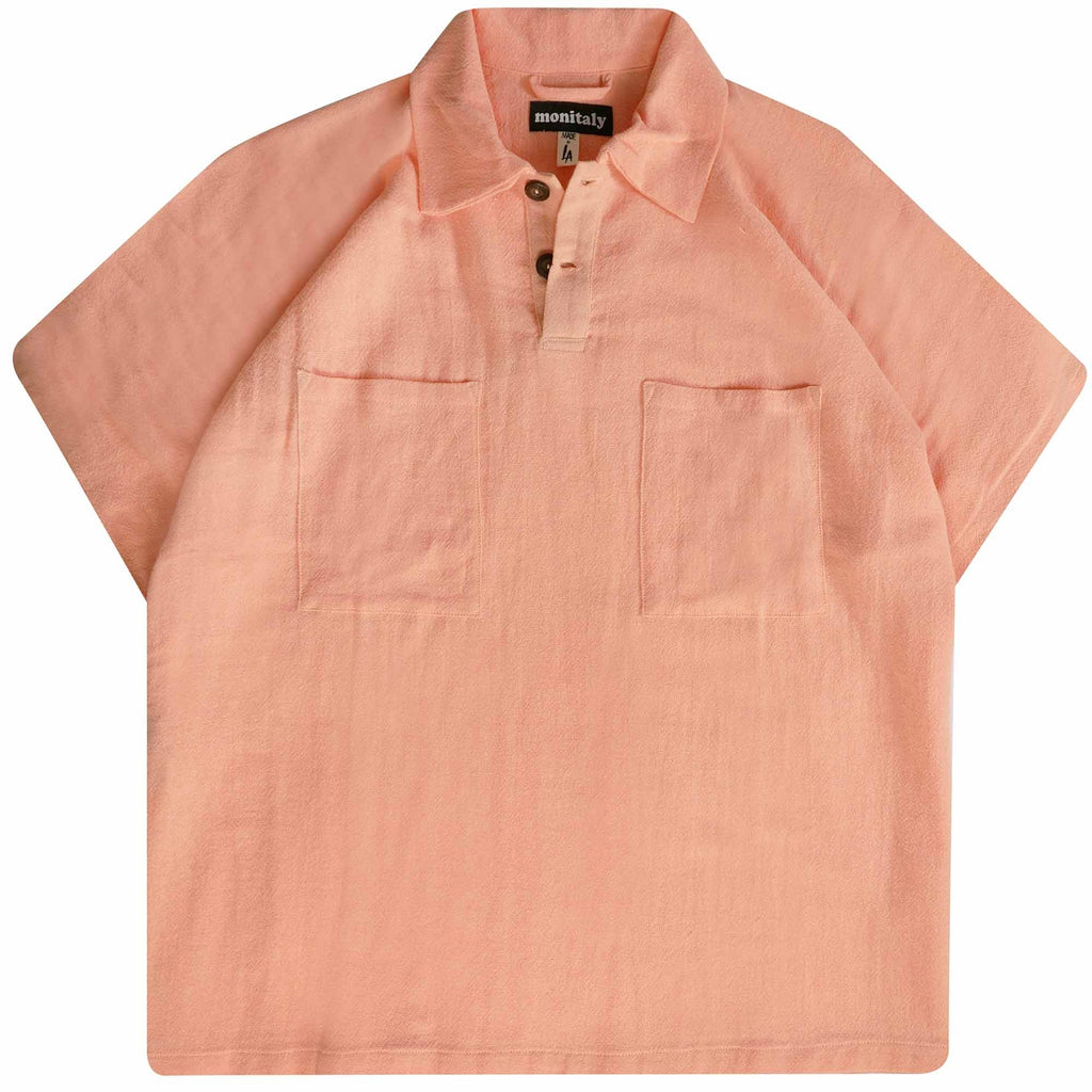 Monitaly Polo Poncho - Peach