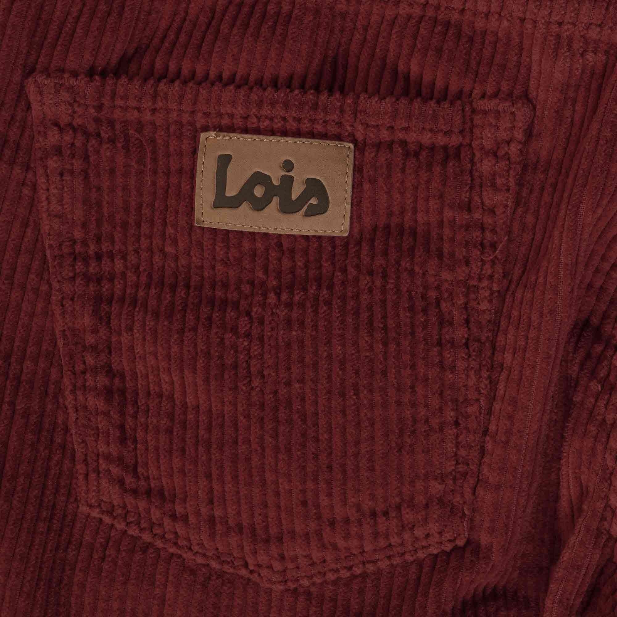 Lois Jeans Dallas Jumbo Cord Trousers - Burgundy