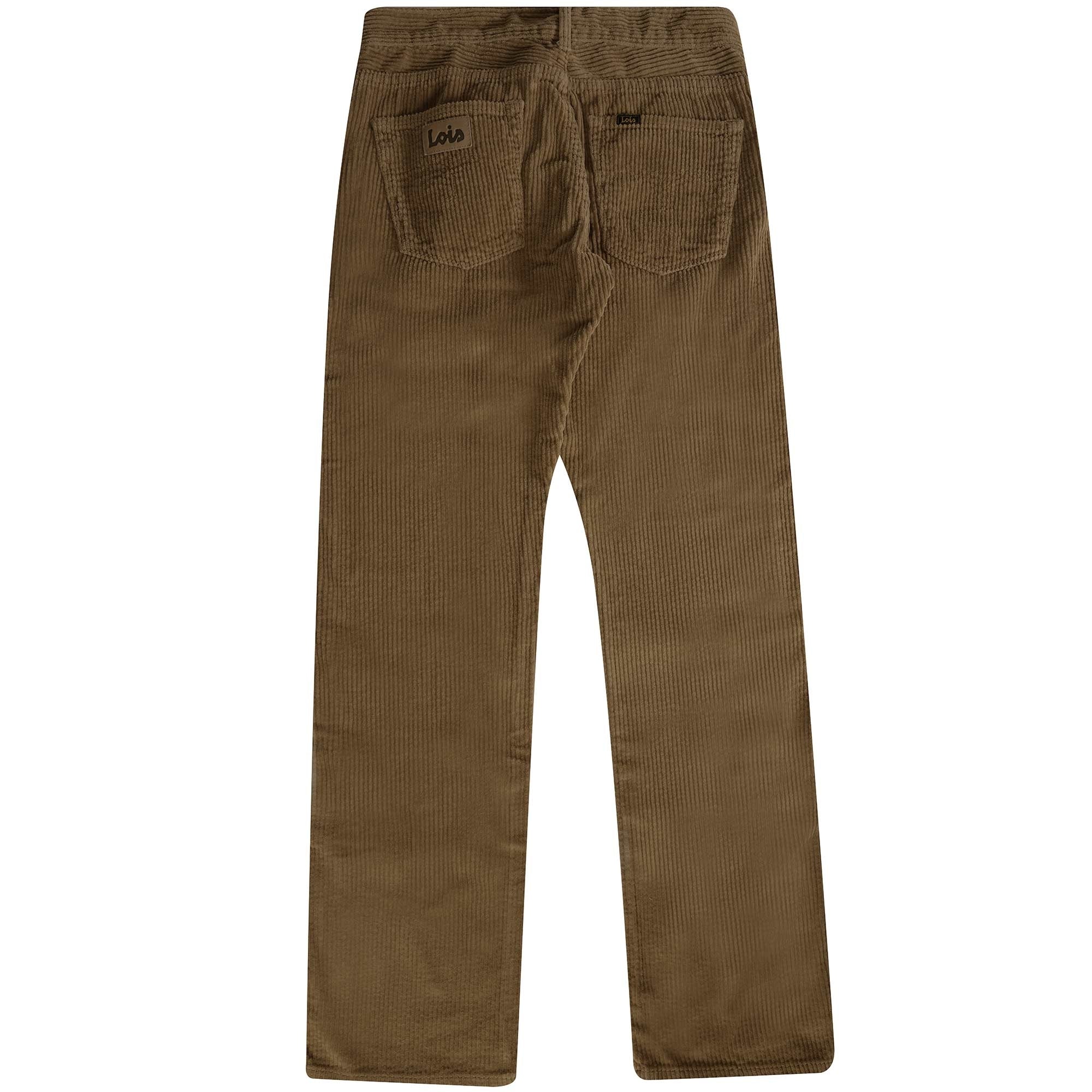 Dallas Jumbo Cord Trousers - Brown