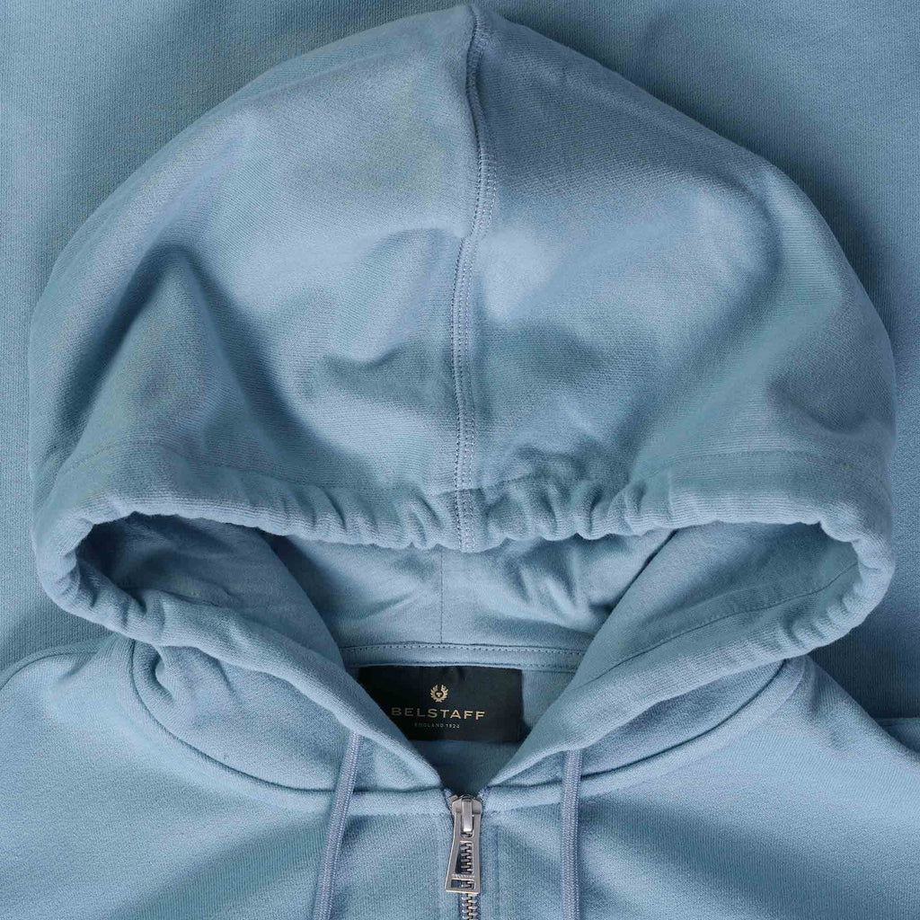 Belstaff Full Zip Hoodie - Artic Blue