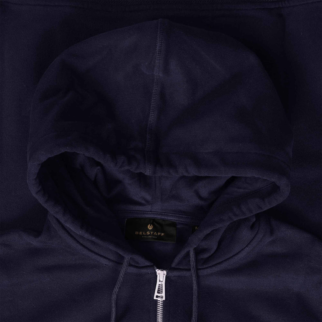 Belstaff Full Zip Hoodie - Dark Ink