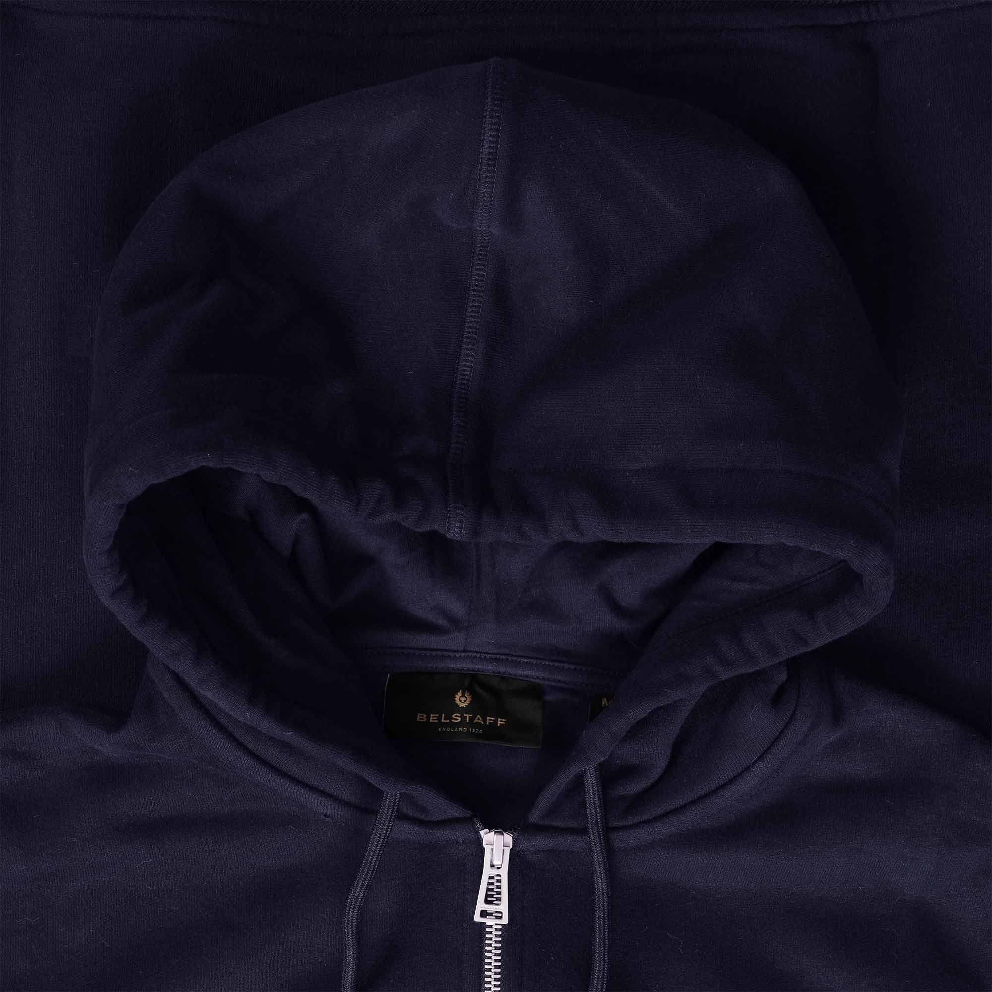 Belstaff Full Zip Hoodie - Dark Ink