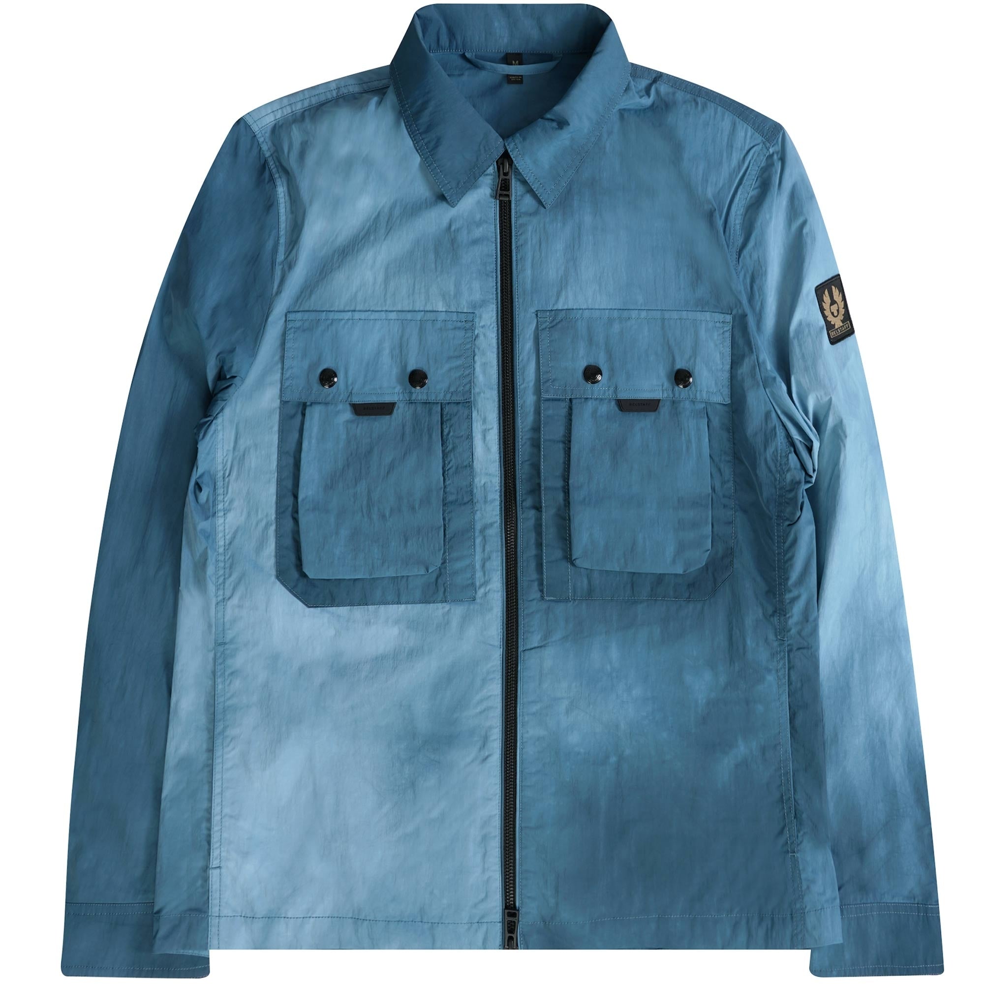 Tactical Wave Dye Overshirt - Ocean Blue