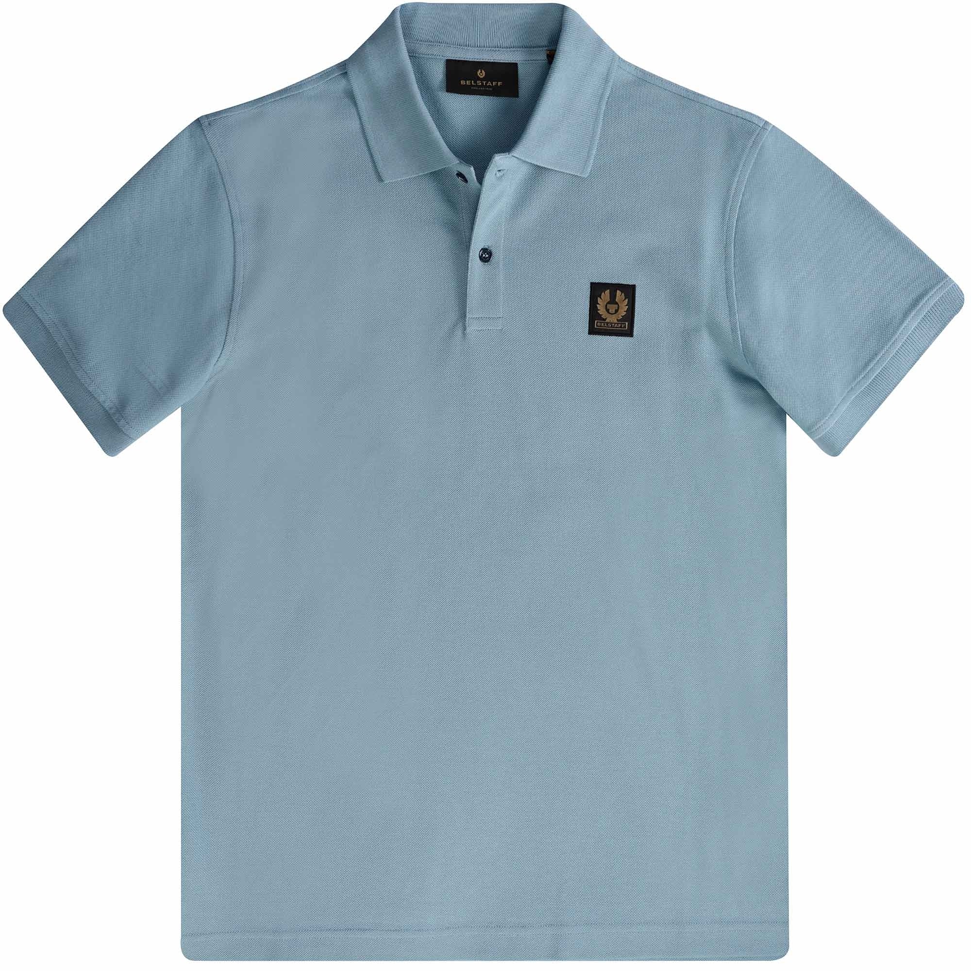 Belstaff Logo Polo Shirt - Arctic Blue