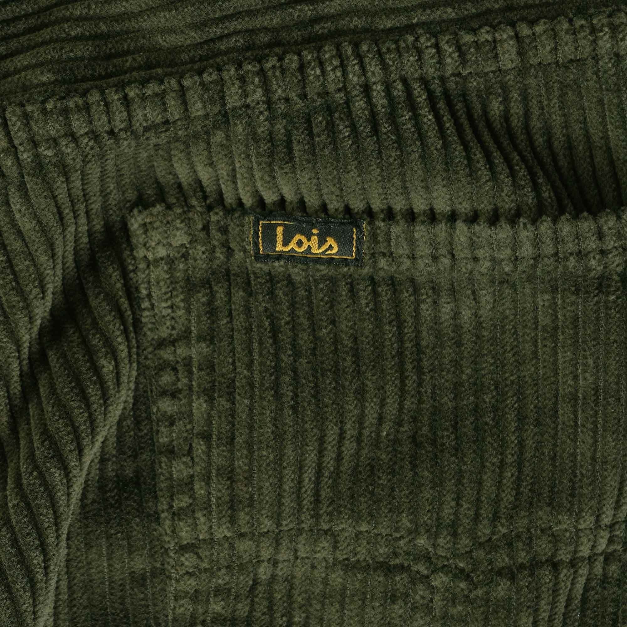 Dallas Jumbo Cord Trousers - Olive Green