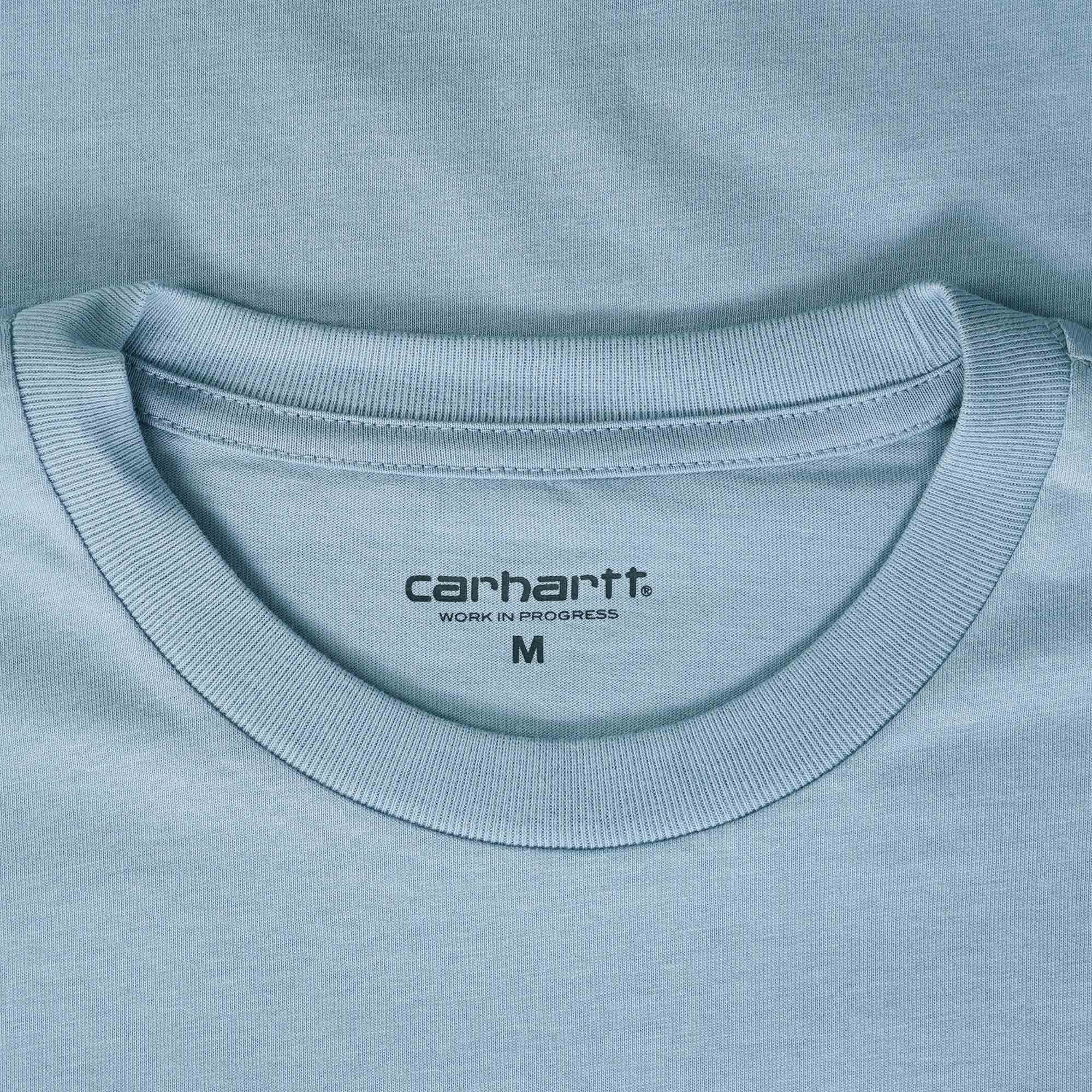 Carhartt WIP Short Sleeve Pocket T-Shirt - Misty Sky