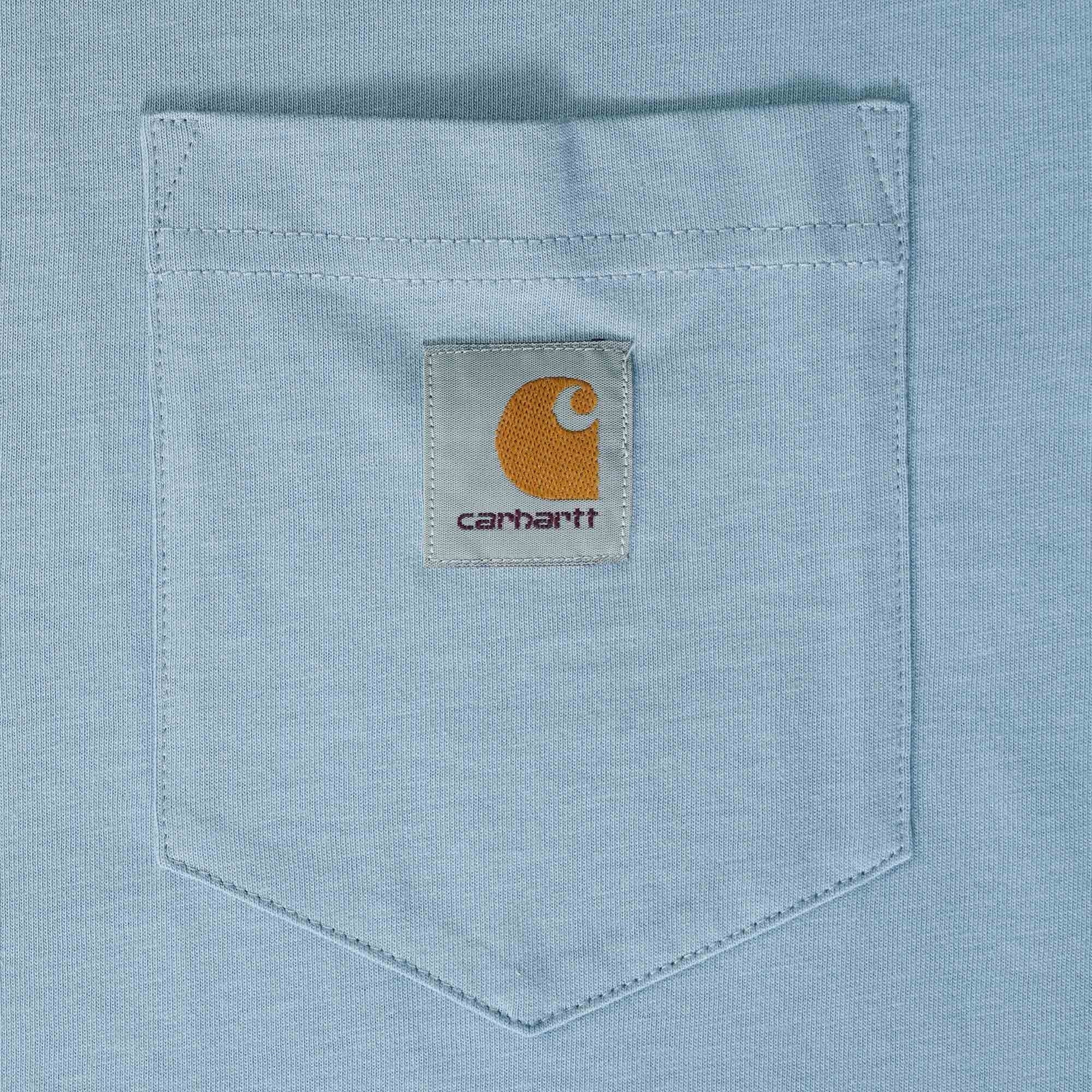 Carhartt WIP Short Sleeve Pocket T-Shirt - Misty Sky