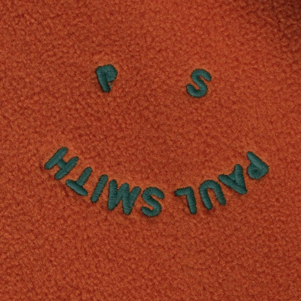 Paul Smith Fleece Happy Hoodie - Dark Rust