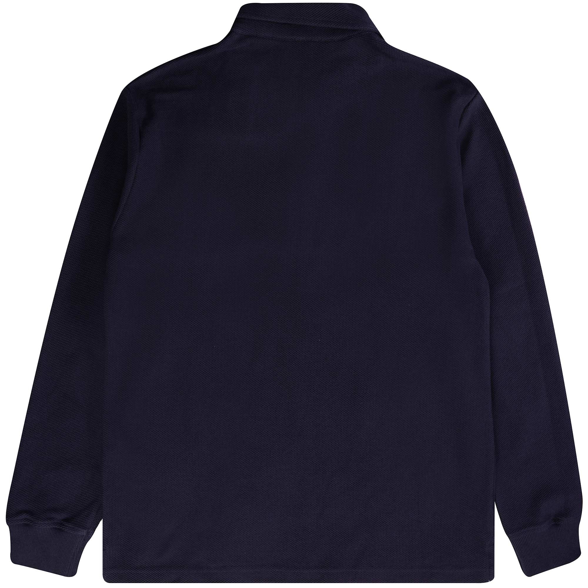 Armor Lux Long Sleeve Polo Shirt - Navy