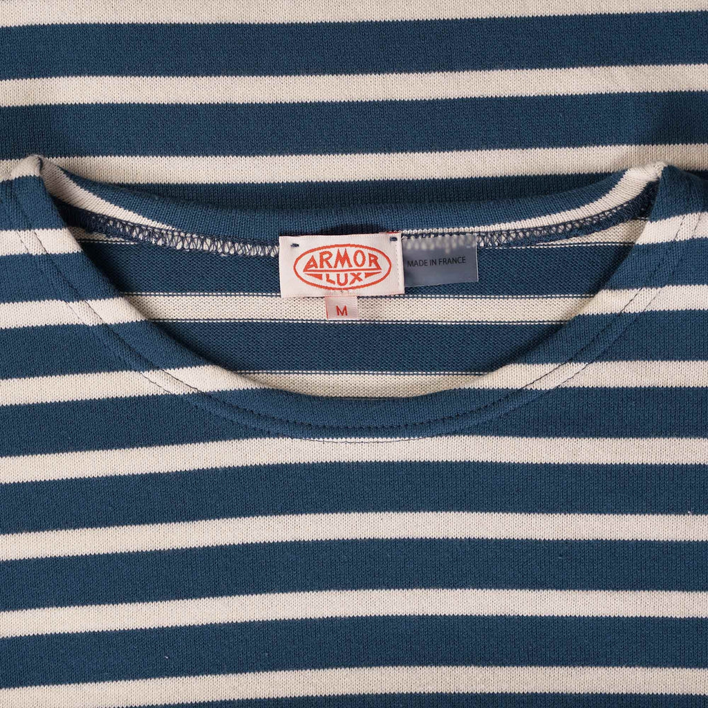 Armor Lux Breton Striped Shirt - Libeccio/Nature