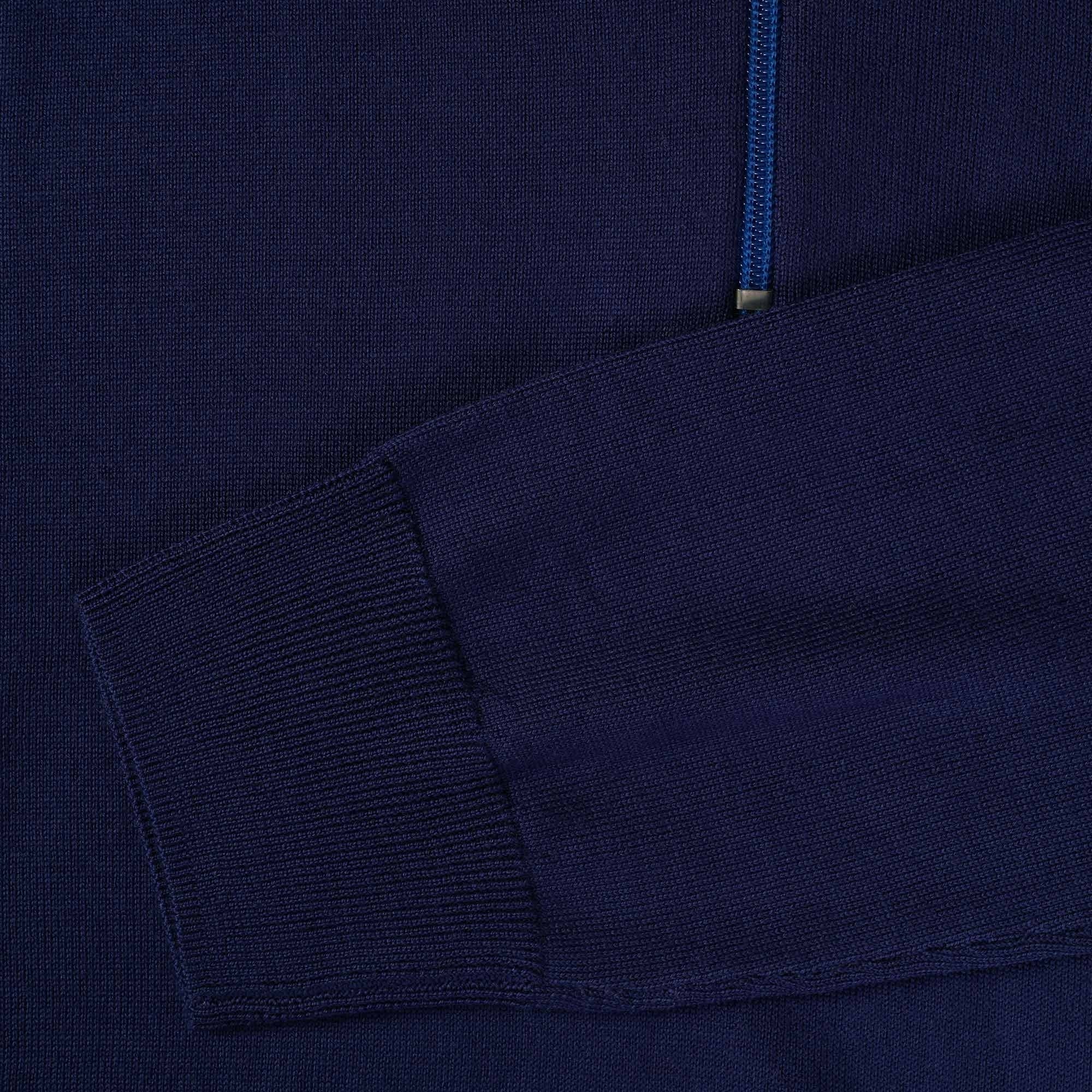 Paul Smith Pullover Half Zip Wool Jumper - Cobalt Blue