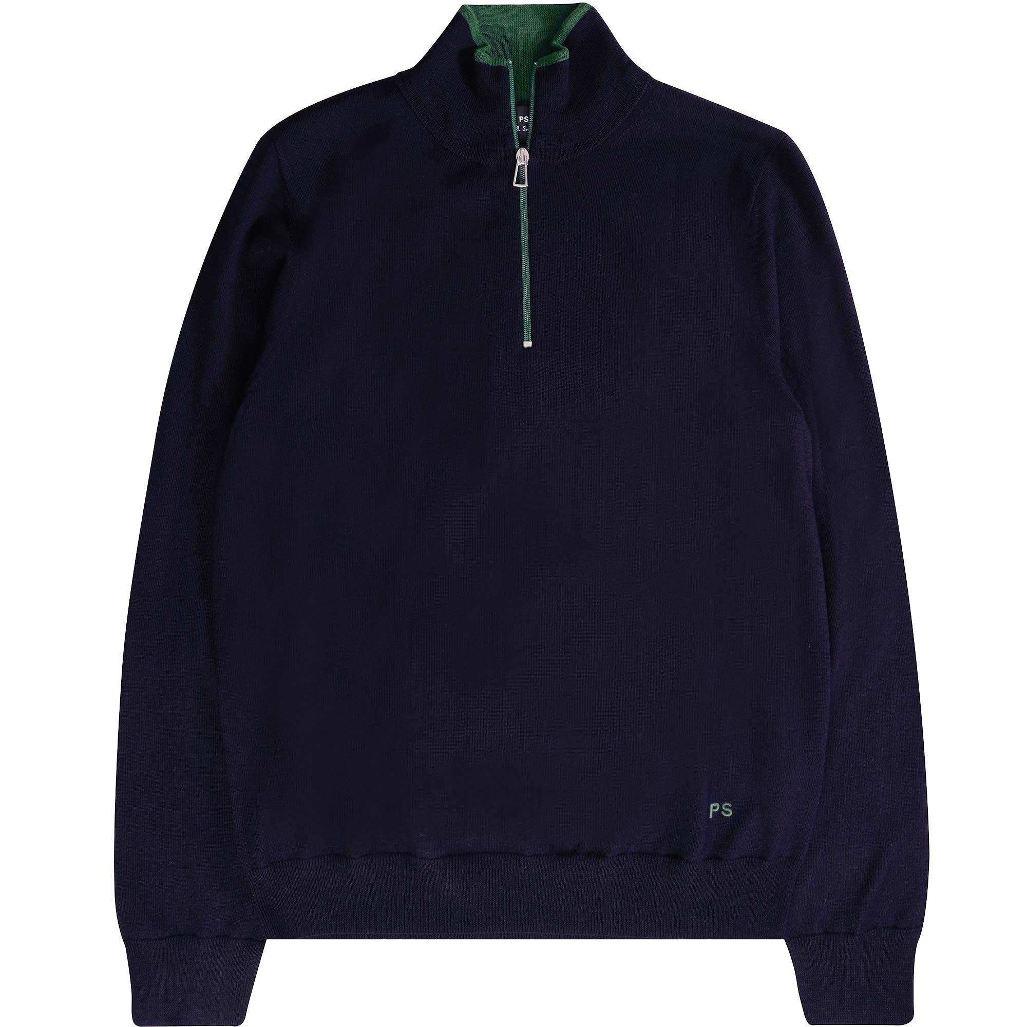 Paul Smith Pullover Half Zip Wool Jumper - Dark Navy