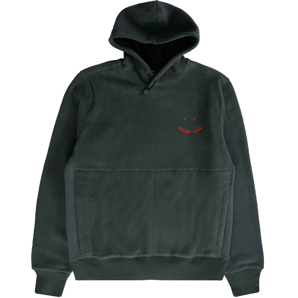 Paul Smith Fleece Happy Hoodie - Anthracite