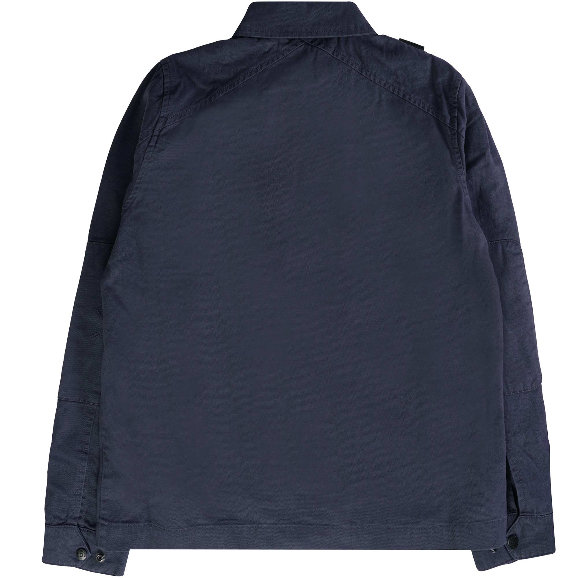 Ma Strum Zip Front Overshirt - Ink Navy