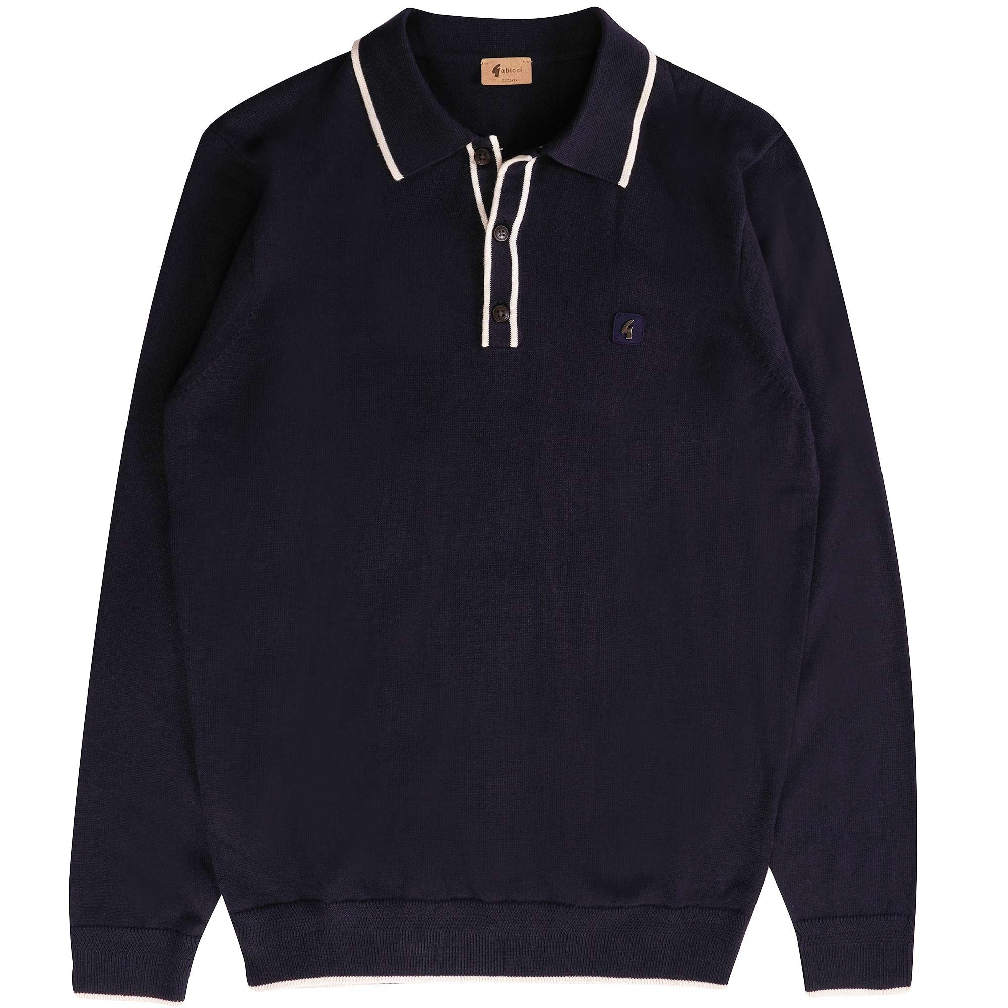 Lineker Long Sleeve Polo Shirt - Navy