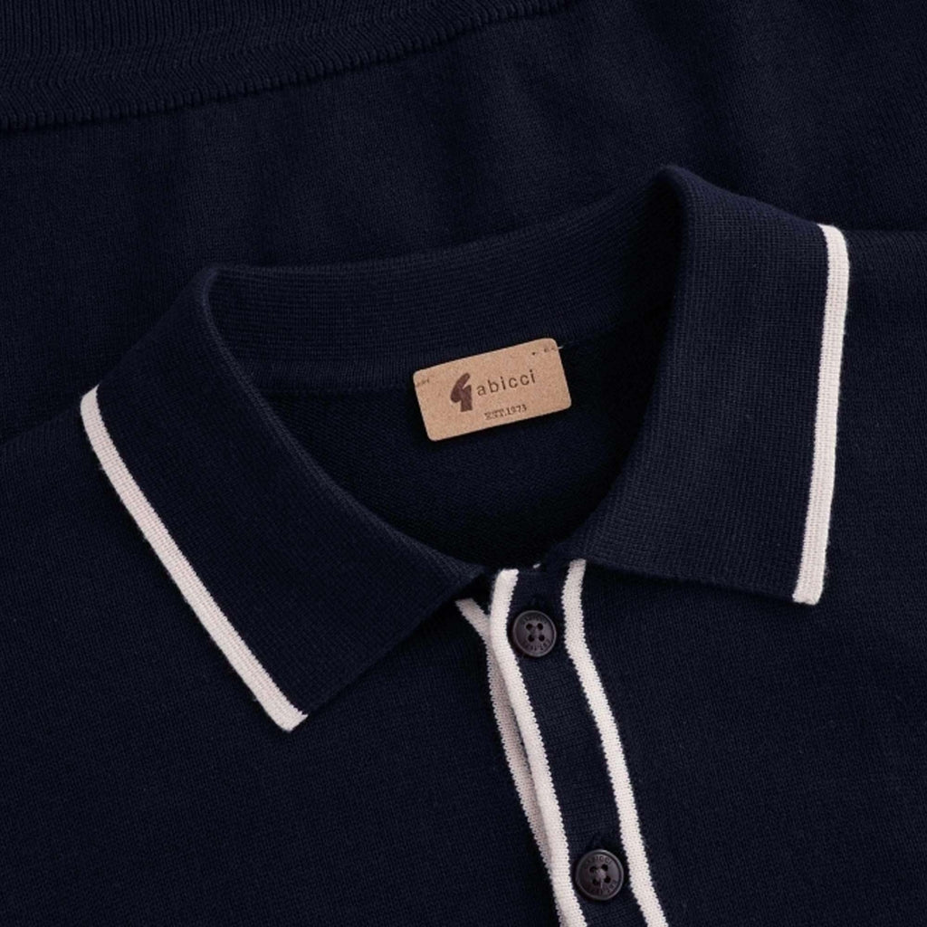 Lineker Long Sleeve Polo Shirt - Navy