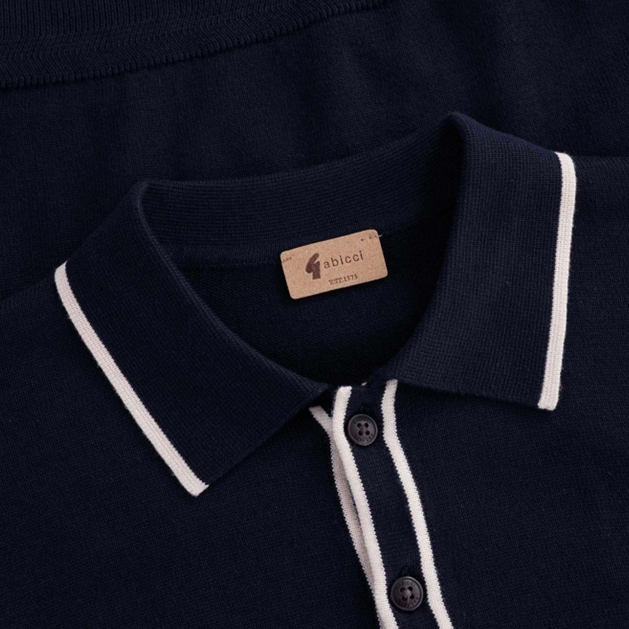 Lineker Long Sleeve Polo Shirt - Navy