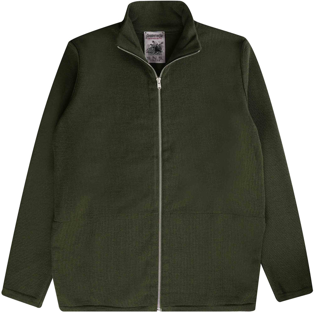 S.N.S Herning Naval Full Zip - Deep Bronze Green