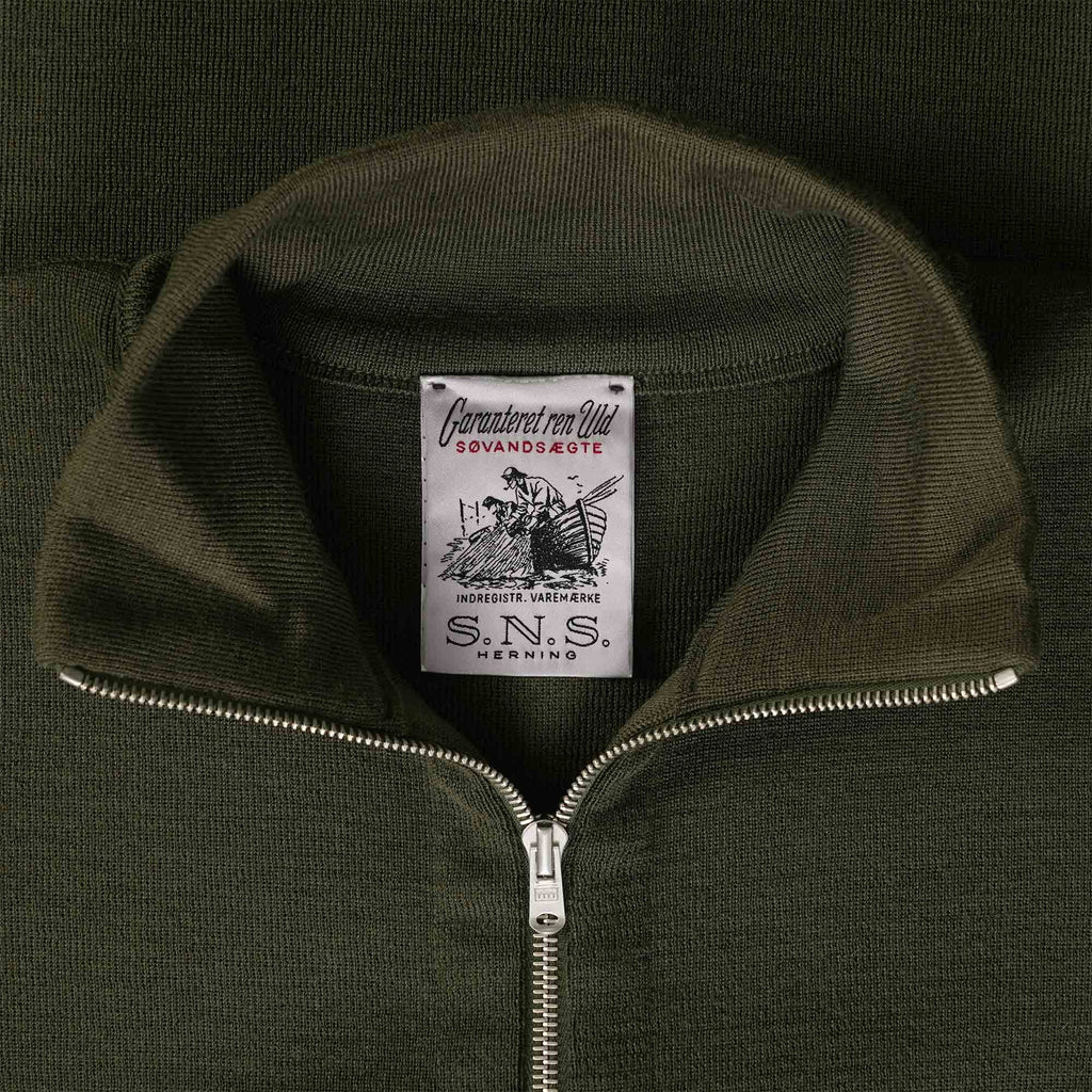 S.N.S Herning Naval Full Zip - Deep Bronze Green