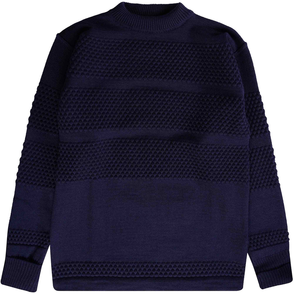 S.N.S Herning Fisherman Crew Neck - Deep Ocean Blue