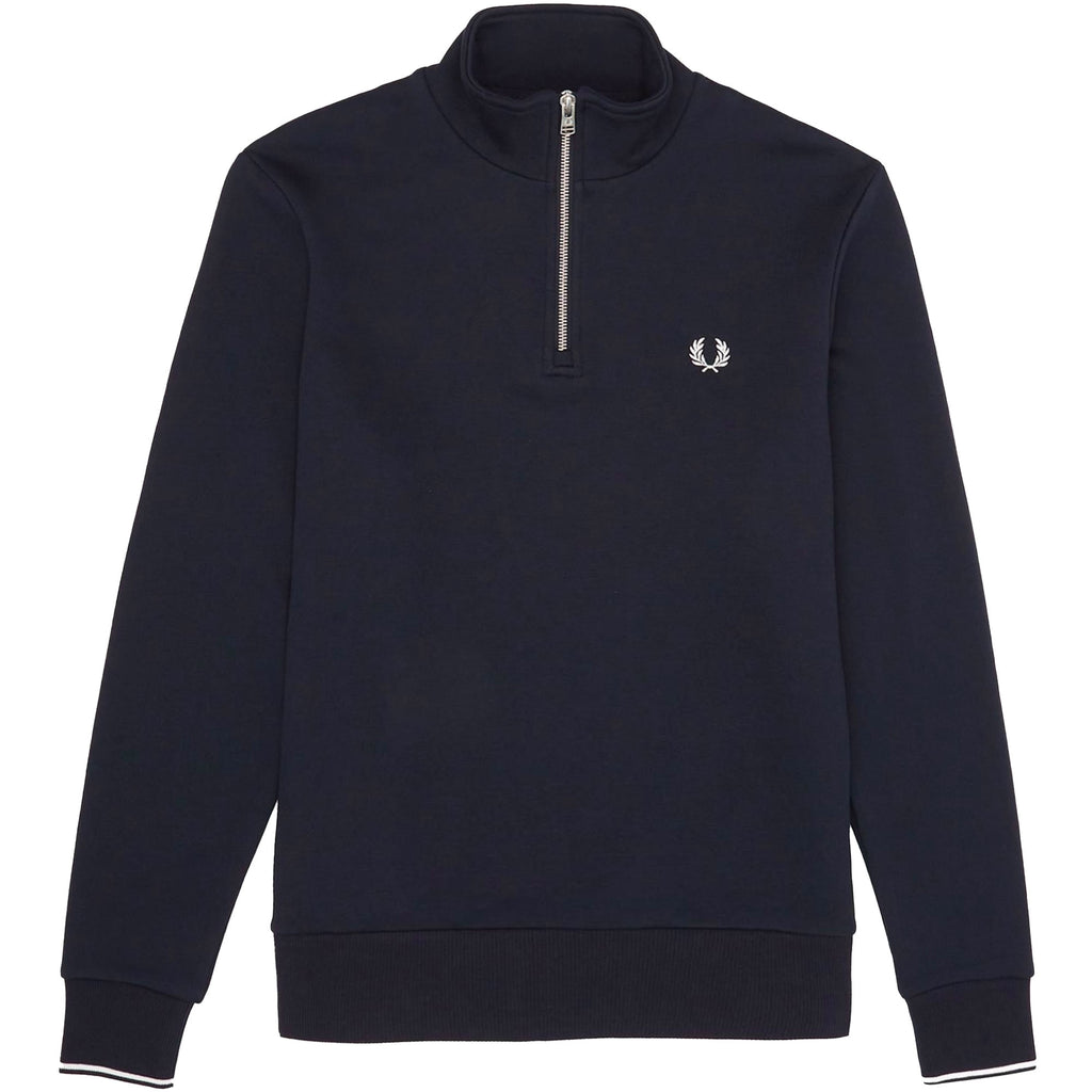 Fred Perry Half Zip Sweatshirt - Navy