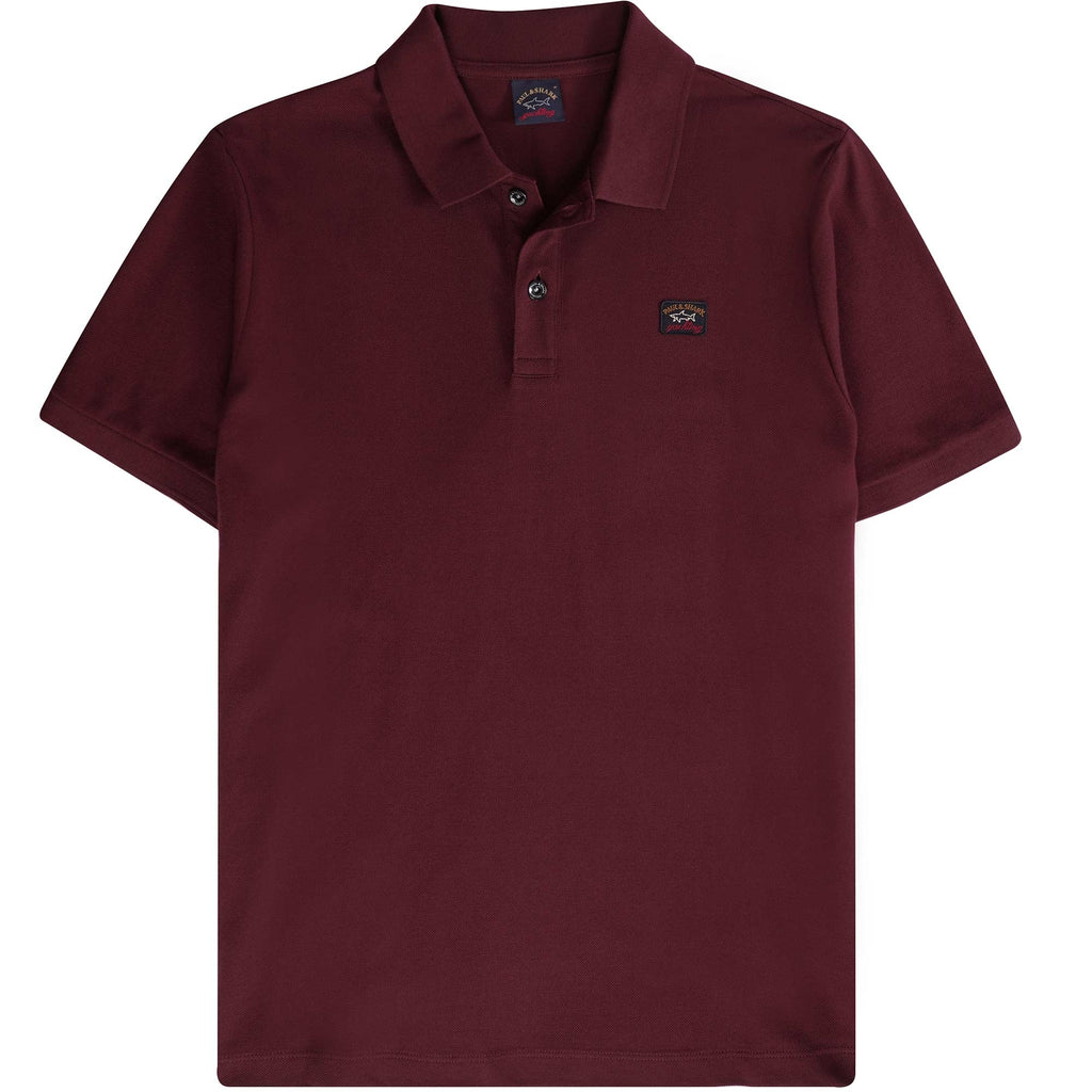 Short Sleeve Polo Shirt - Burgundy