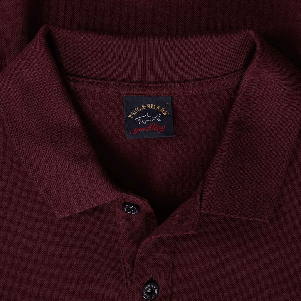 Short Sleeve Polo Shirt - Burgundy