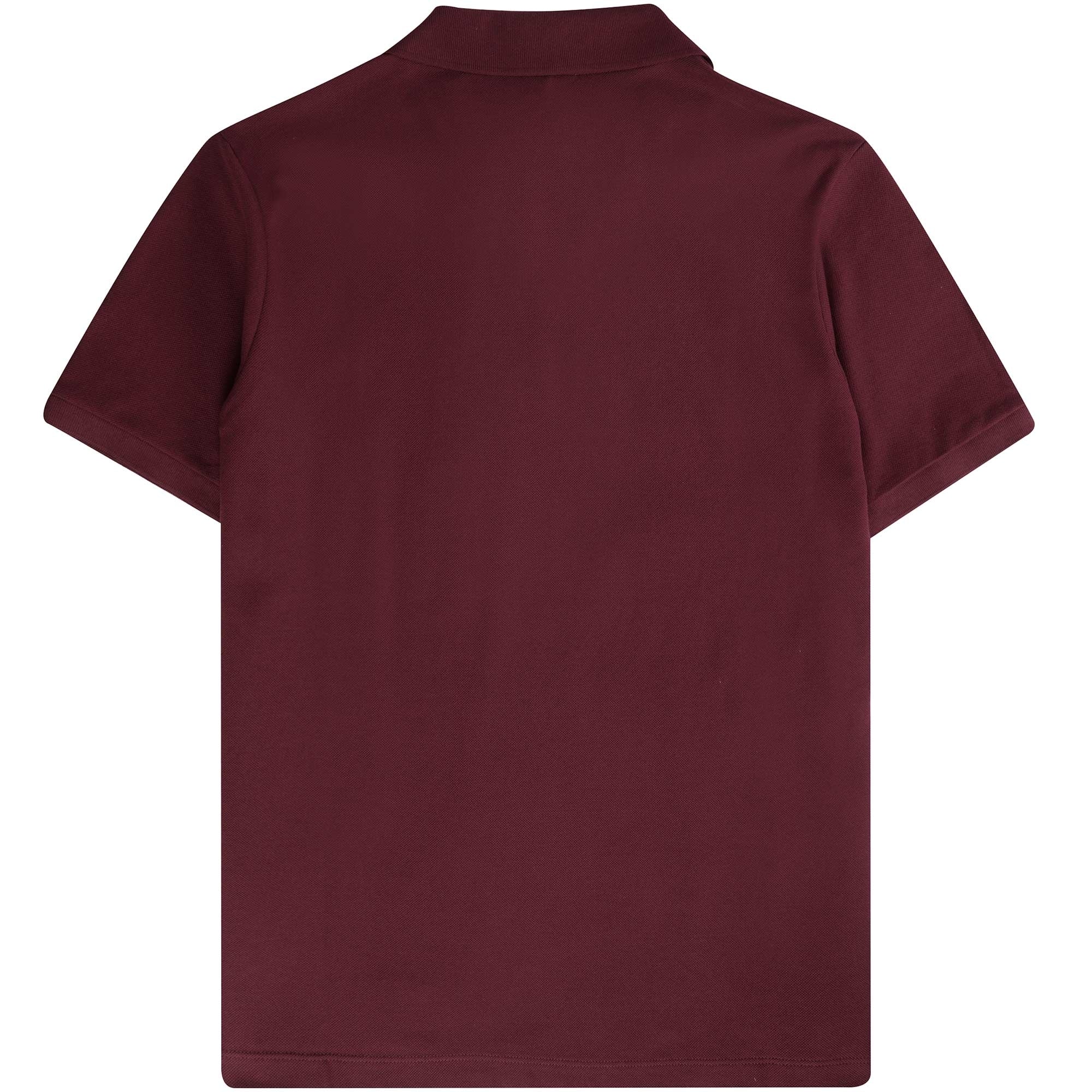 Short Sleeve Polo Shirt - Burgundy