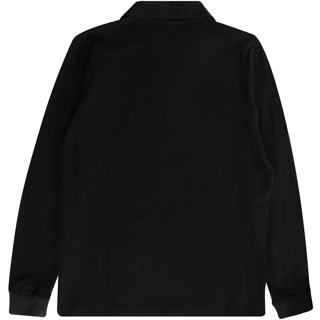 Long Sleeve Polo Shirt - Black