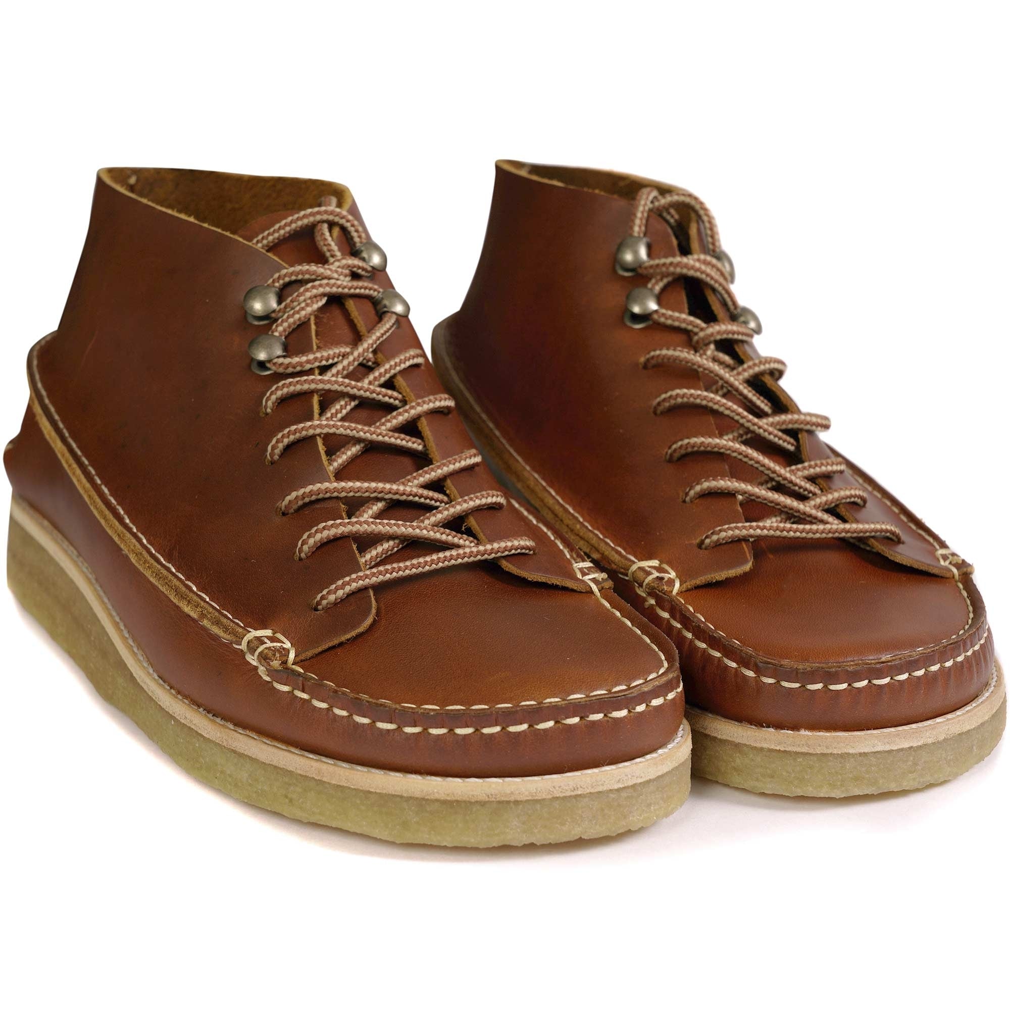 Yogi Fairfield Leather Lace Up Boot - Apricot