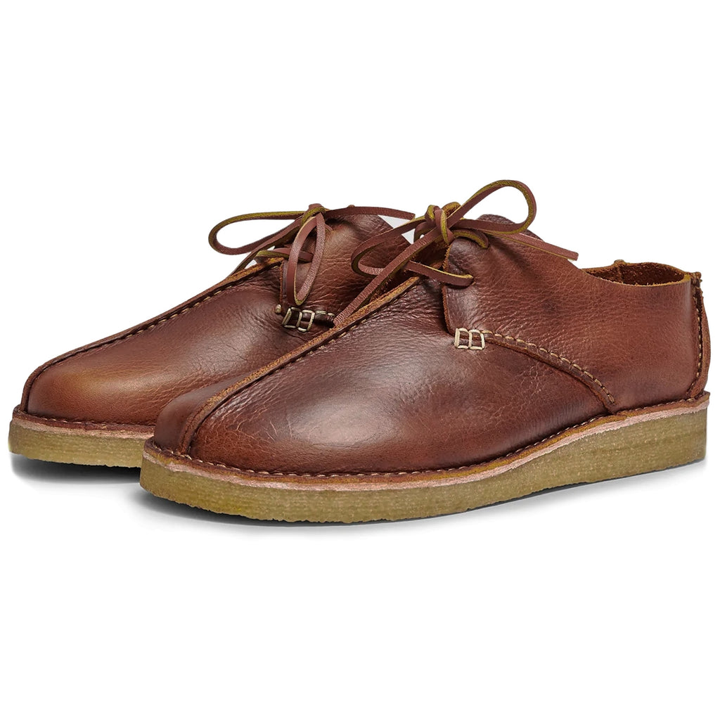 Yogi Caden Centre Seam Leather Shoe - Chestnut
