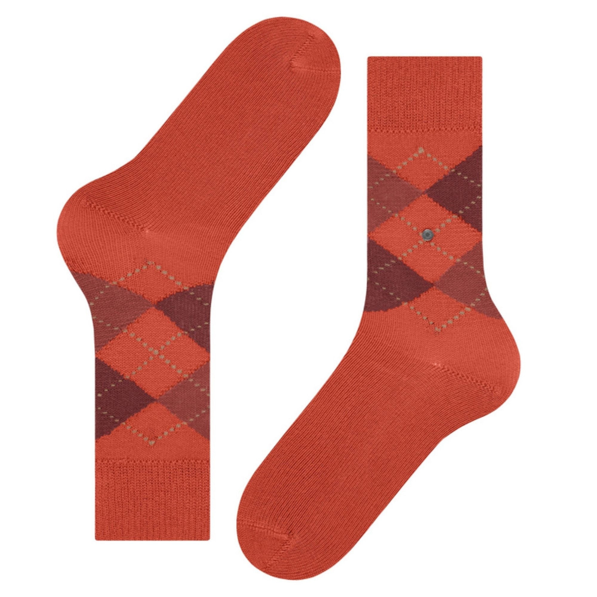Burlington Socks Preston Men Socks - Orange/Red