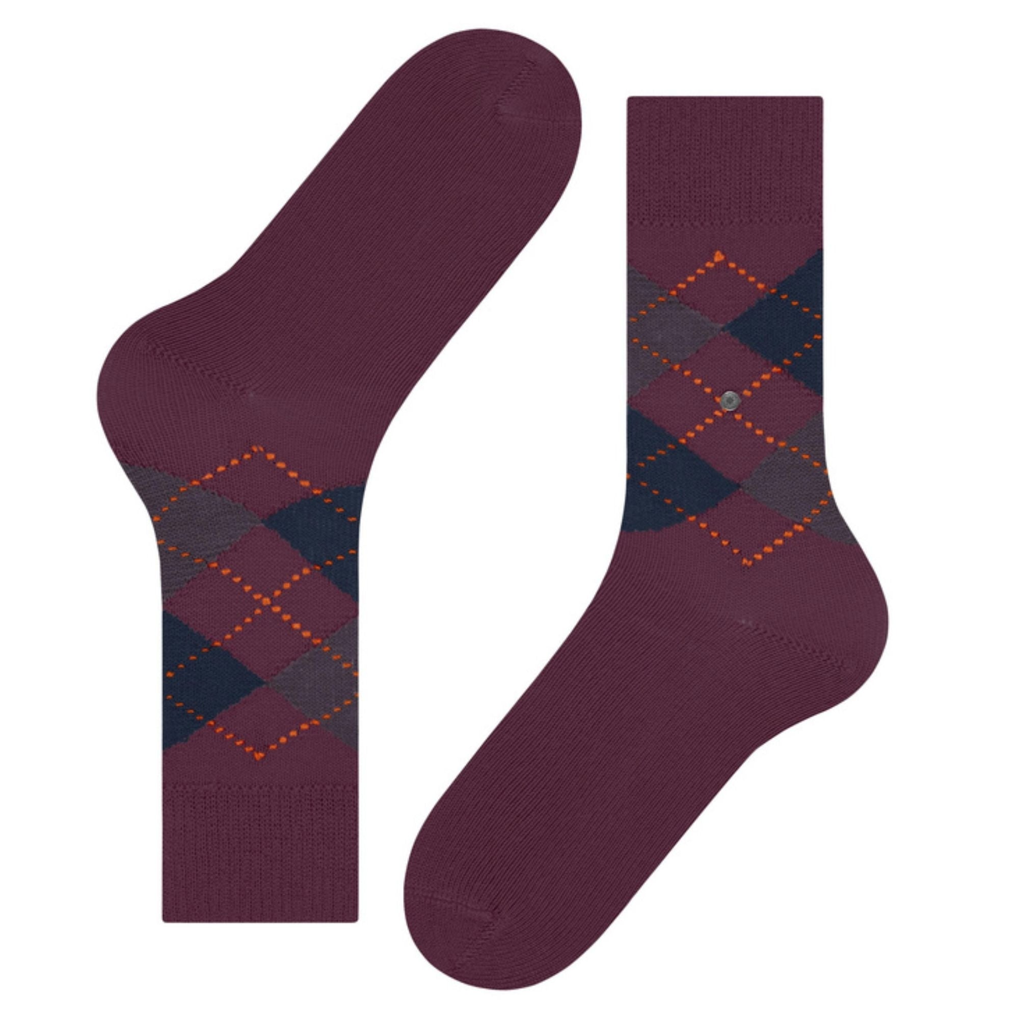 Burlington Socks Preston Men Socks - Wine Mix