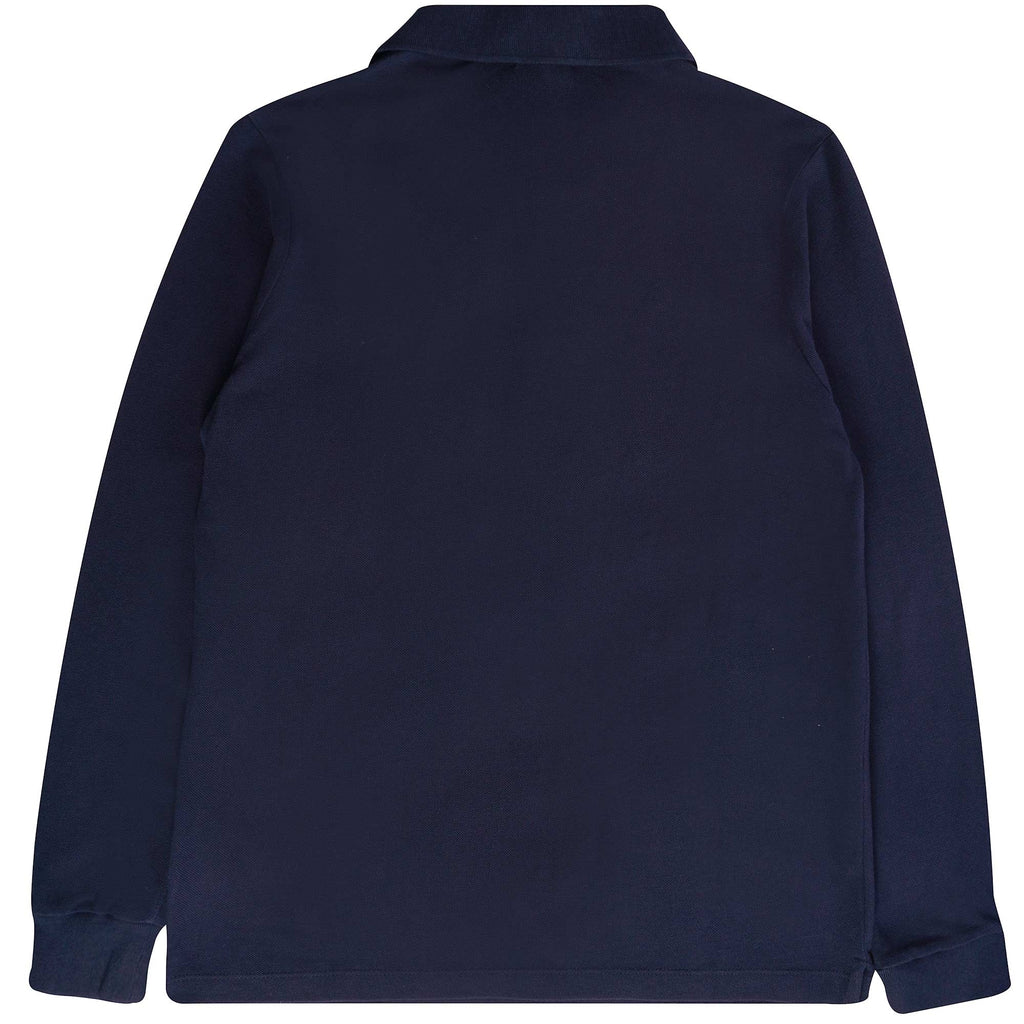 Paul and Shark Long Sleeve Polo Shirt - Blue