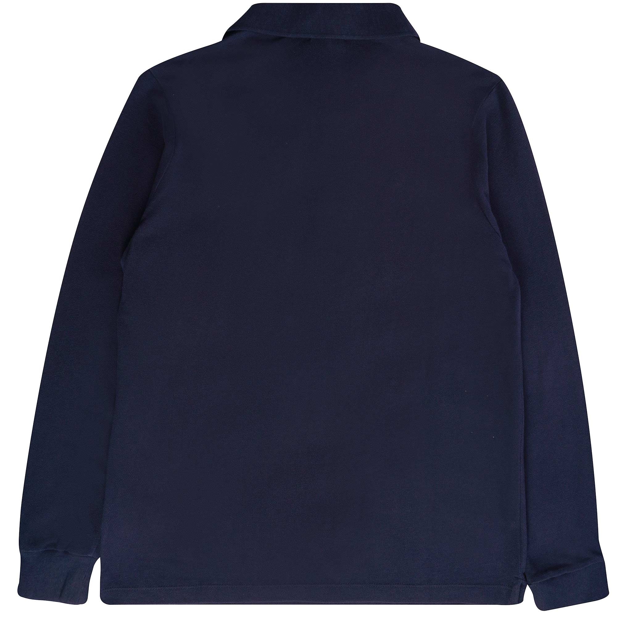 Paul and Shark Long Sleeve Polo Shirt - Blue