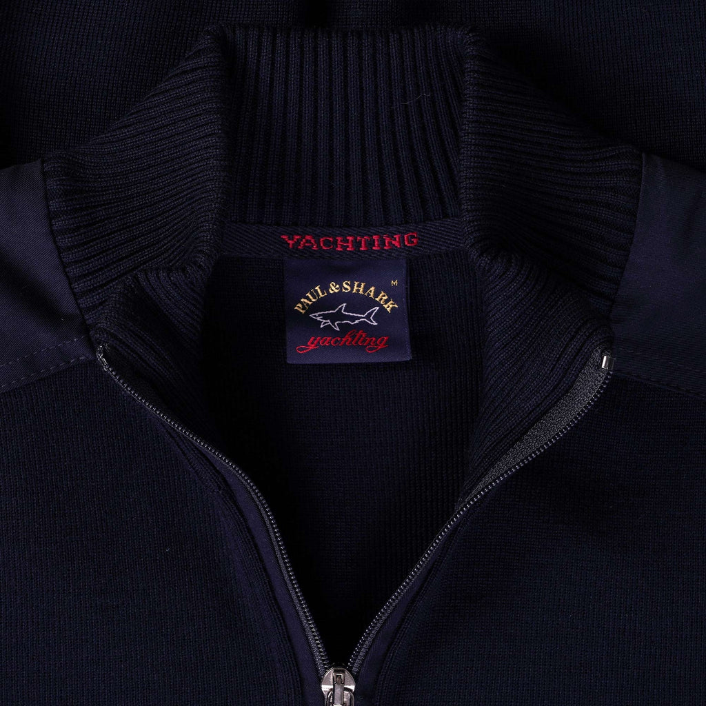 1/2 Zip Neck Sweater - Blue