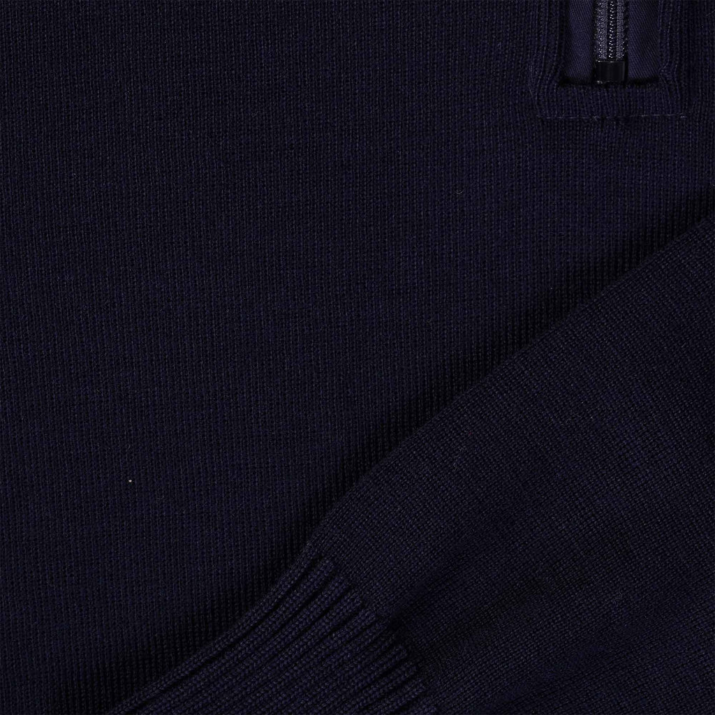 1/2 Zip Neck Sweater - Blue