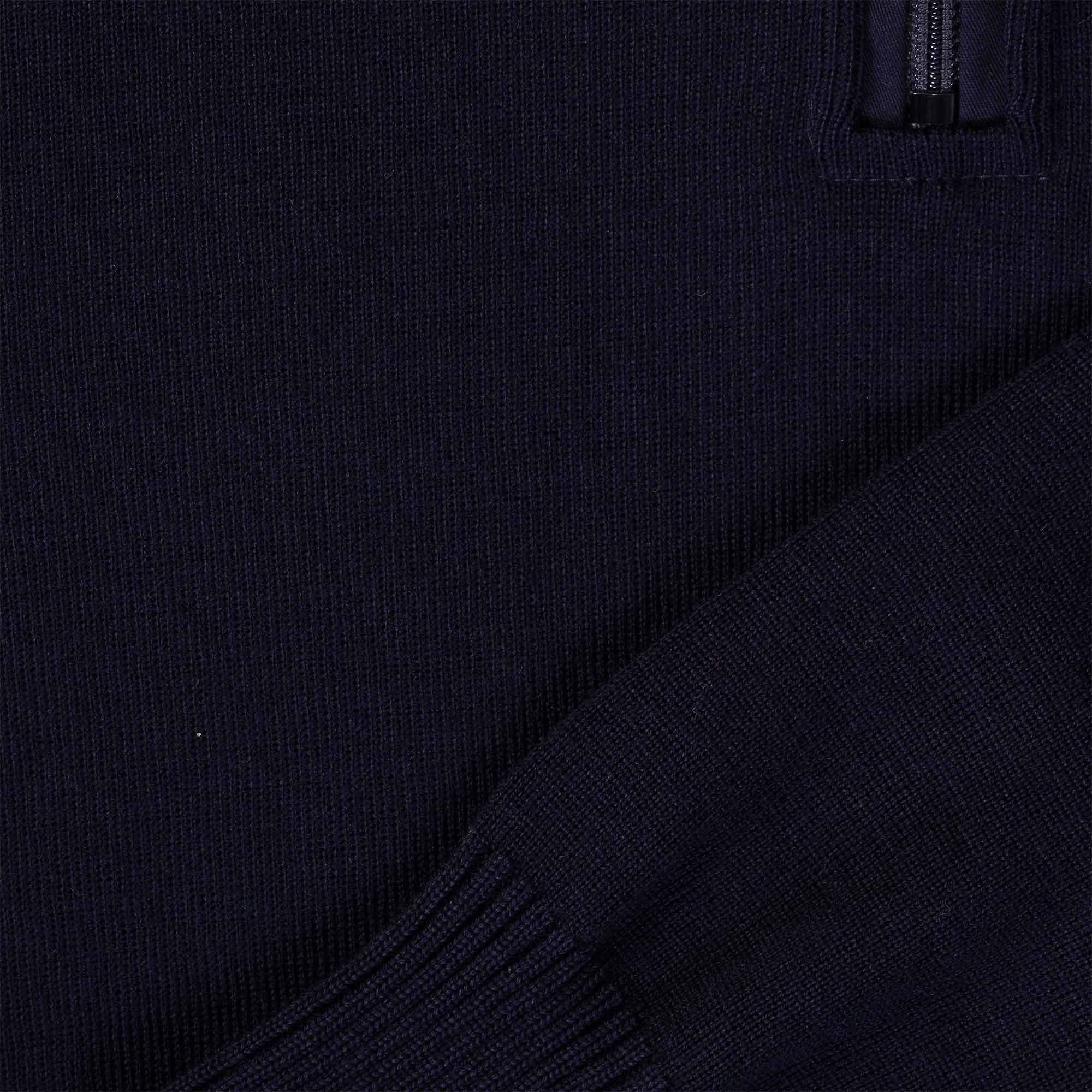 1/2 Zip Neck Sweater - Blue