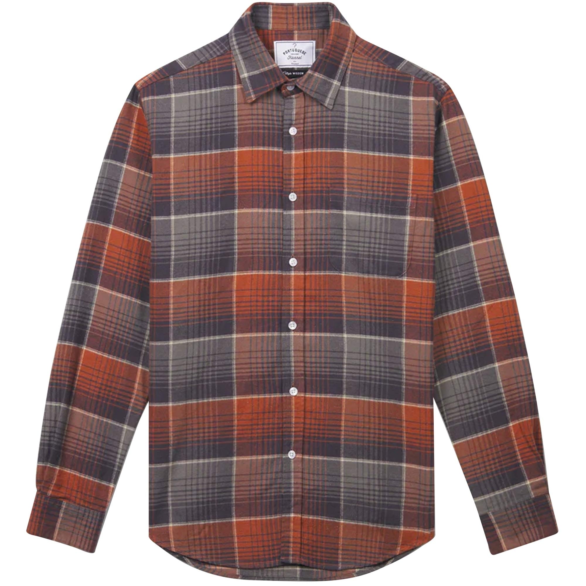 Portuguese Flannel Liner Shirt - Blue/Red