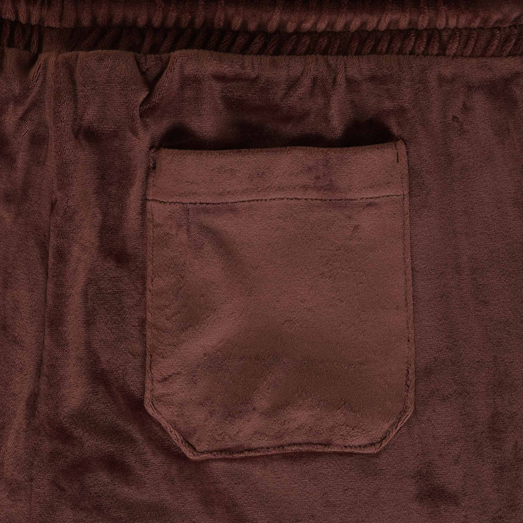 Fila Vintage Lir Velour Track Pant -  Brown Stone