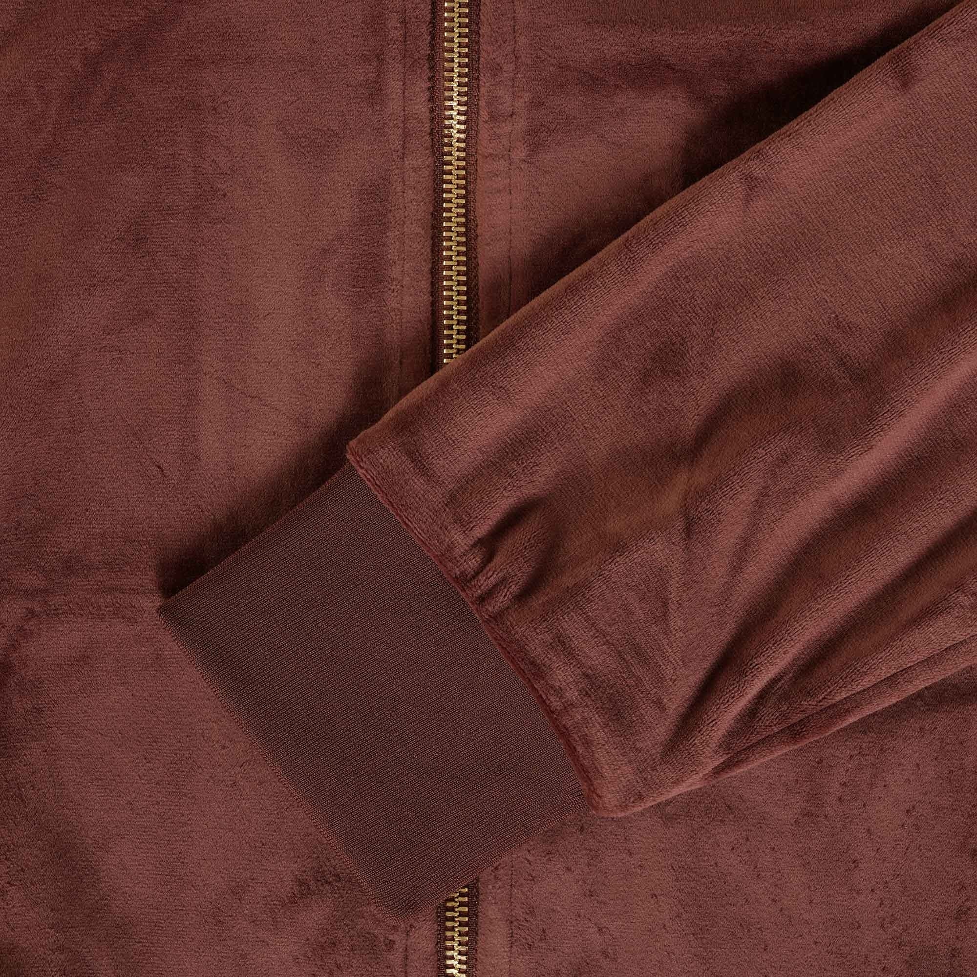 Fila Vintage Irving Velour Track Top - Brown Stone