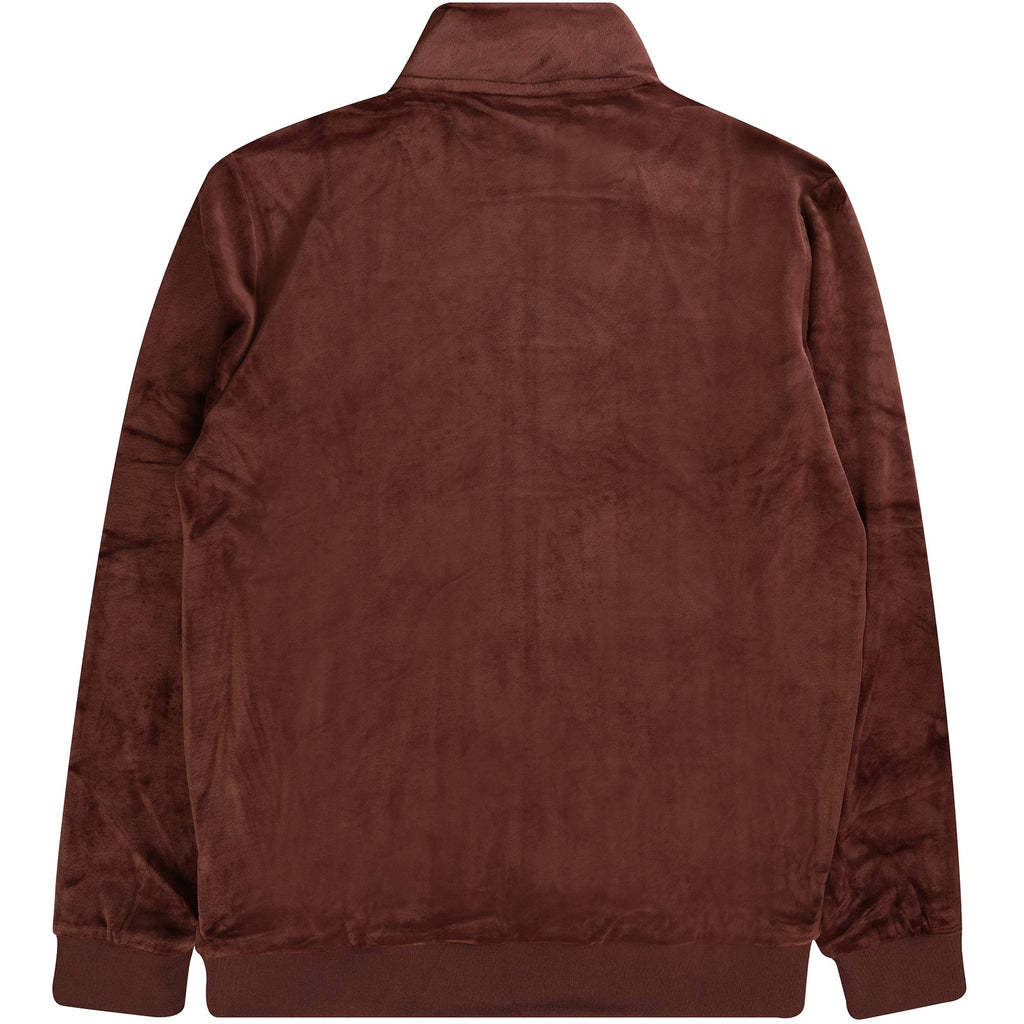 Fila Vintage Irving Velour Track Top - Brown Stone