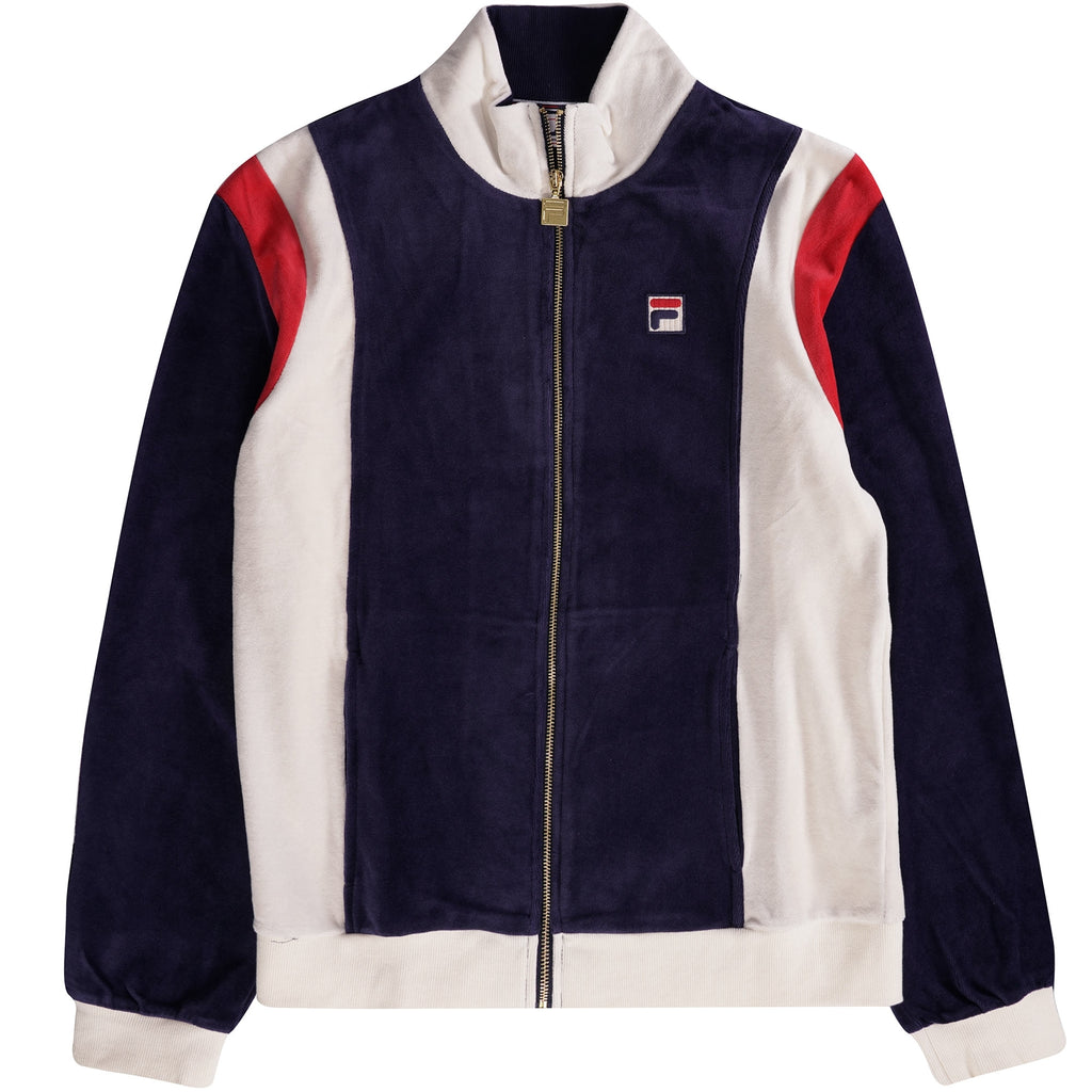 Fila Vintage Floyd Velour Jacket - Navy
