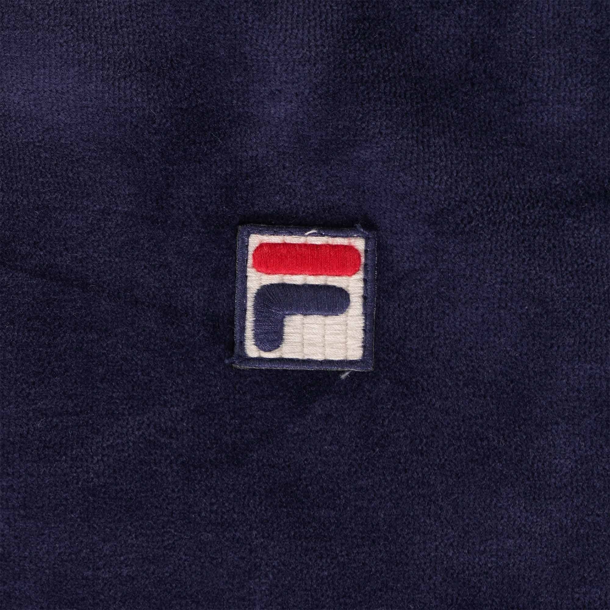 Fila Vintage Earl Velour Crew -  Navy