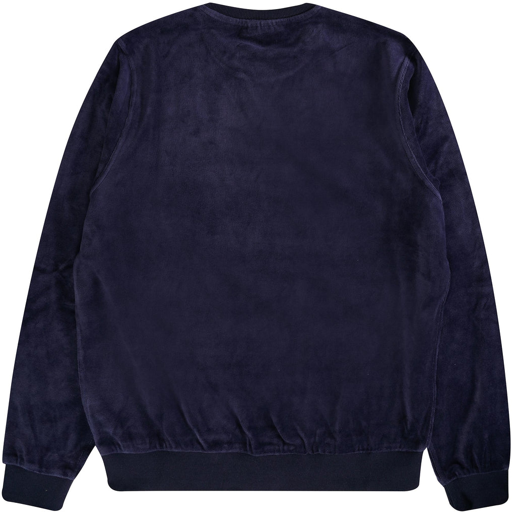 Fila Vintage Earl Velour Crew -  Navy