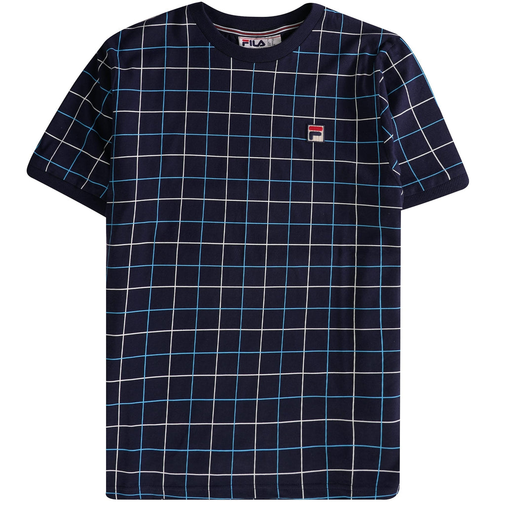 Fila Vintage Casbian Ringer T-Shirt - Navy