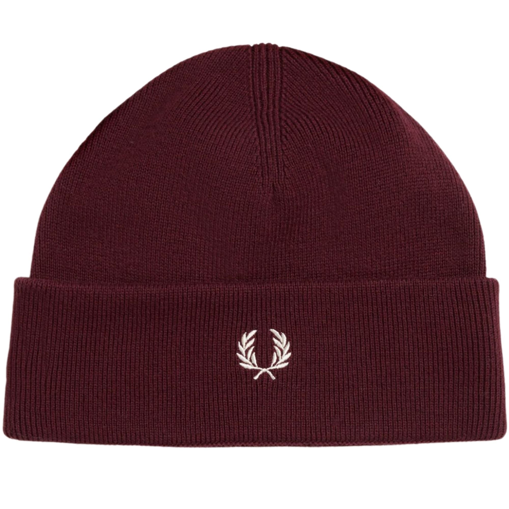 Fred Perry Merino Wool Beanie - Oxblood